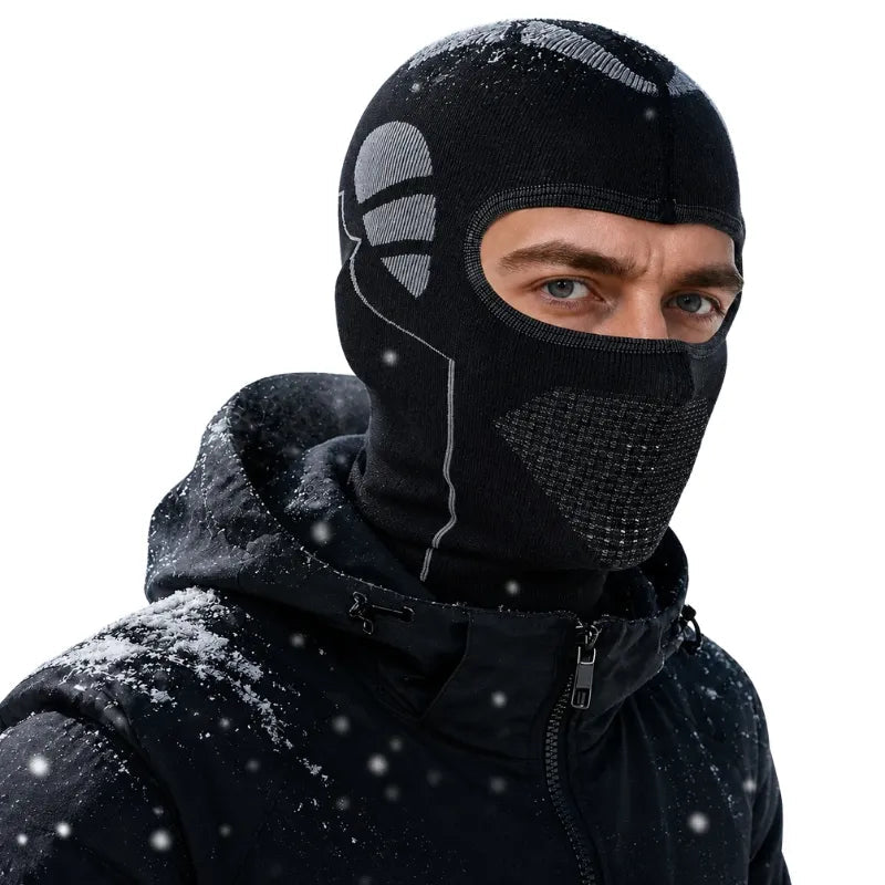 Balaclava touca ninja com máscara facial corta-vento e proteção UV para moto, pesca e ciclismo