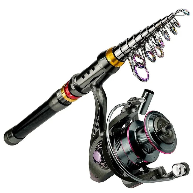 combo-vara-telescopica-ghotda-carbono-espiral-e-molinete-yo-series-13bb-kit-completo-vista-lateral