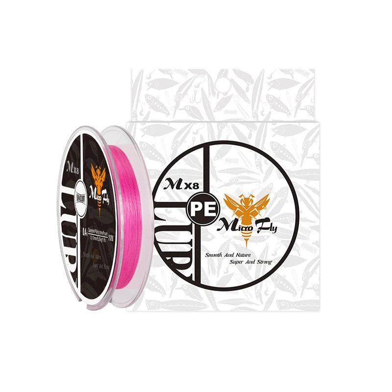 Linha de Pesca Trançada Multifilamento Thinner 150m 4 Fios Rosa
