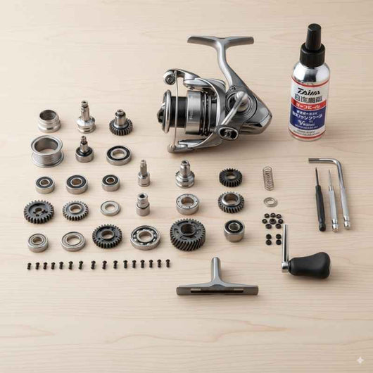 molinete-daiwa-exceler-lt-2023-original-prata-foto-componentes-internos-engrenagens-metalicas