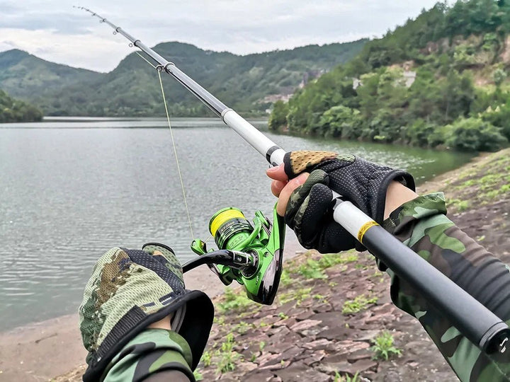 Vara de Pesca JOSBY Telescópica YinWan FRP - Carbon Original - Molinete Master