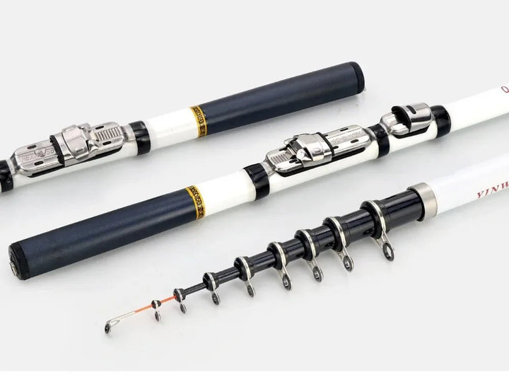 Vara de Pesca JOSBY Telescópica YinWan FRP - Carbon Original - Molinete Master