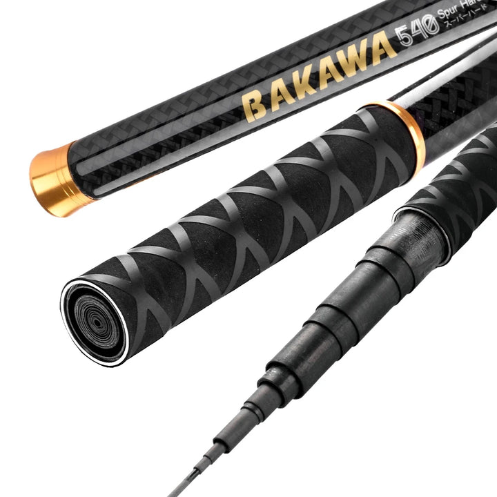 Vara de Pesca BAKAWA 100% Carbon Hand Rod Premium Original - Molinete Master