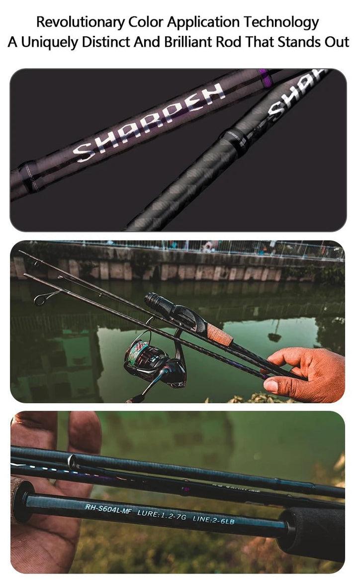 Vara de Pesca SHARPEN Travel PURELURE T1100G + M40JB Original - Molinete Master