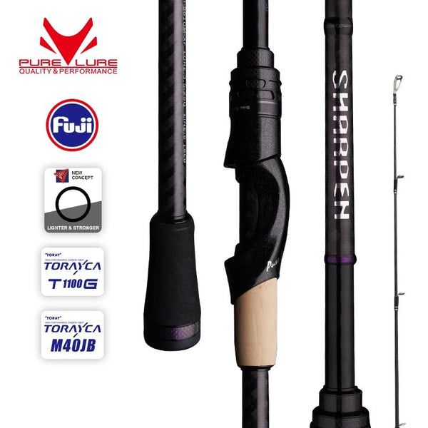 Vara de Pesca SHARPEN Travel PURELURE T1100G + M40JB Original - Molinete Master