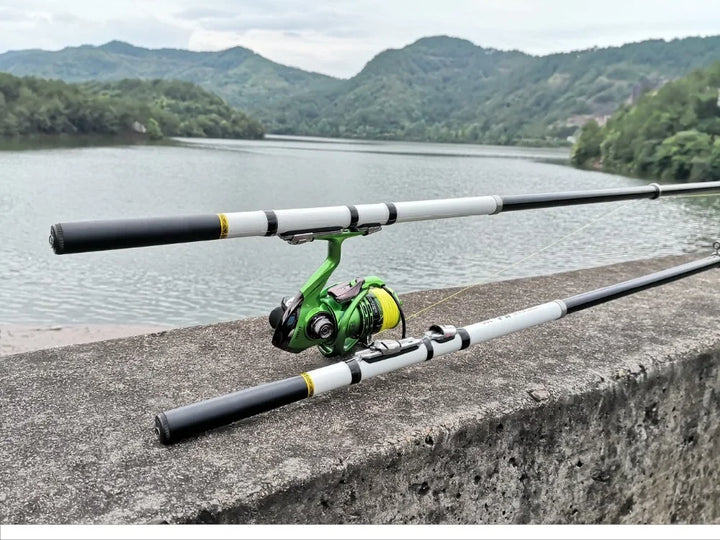 Vara de Pesca JOSBY Telescópica YinWan FRP - Carbon Original - Molinete Master