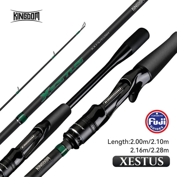 Vara de Pesca Kingdom Xestus Travel Carbon 24T+30T - Molinete Master