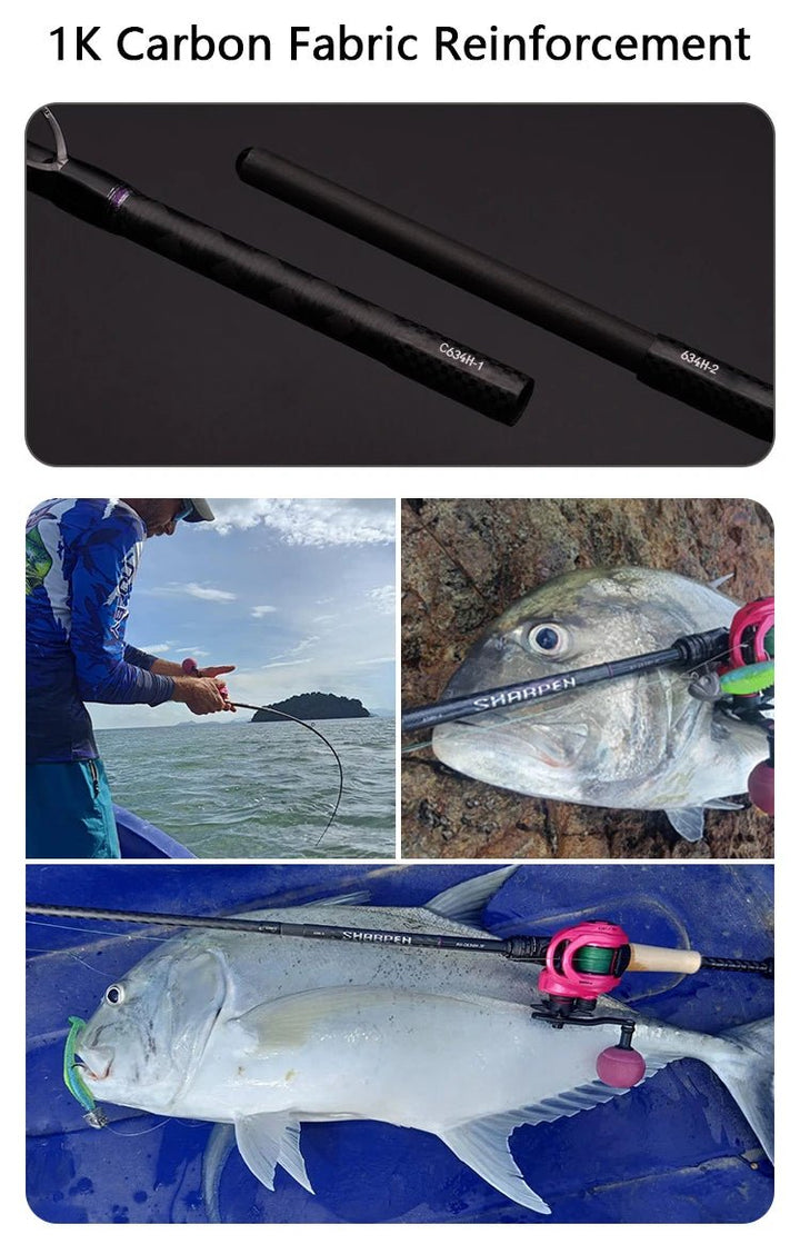 Vara de Pesca SHARPEN Travel PURELURE T1100G + M40JB Original - Molinete Master