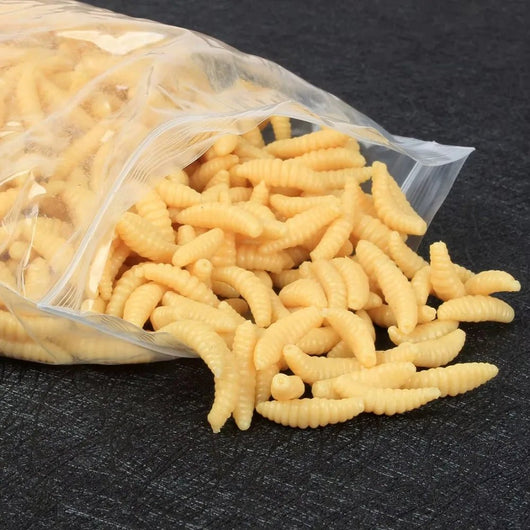Isca Artificial Minhocas Grubs Kit 50 Peças - Molinete Master
