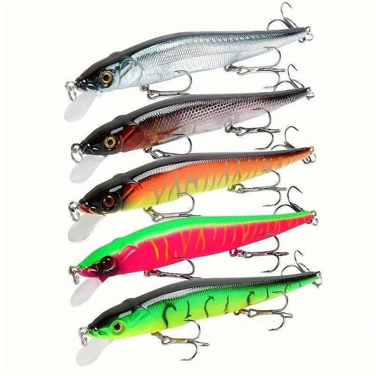 isca-artificial-minnow-sinking-deep-diving-crankbait-115mm-kit-5-cores-sortidas-fundo-branco