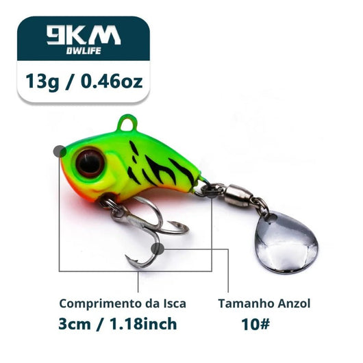 
isca-artificial-vib-spoon-13g-3cm-cor-fire-tiger-verde-amarela-visual-completo