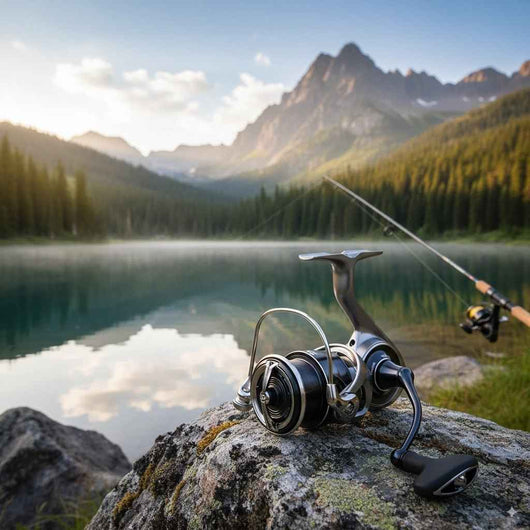 molinete-daiwa-caldia-cinza-foto-uso-ambiente-lago-montanhas